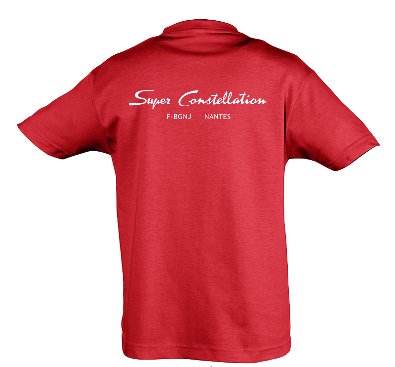 Tee Shirt Super constellation rouge dos
