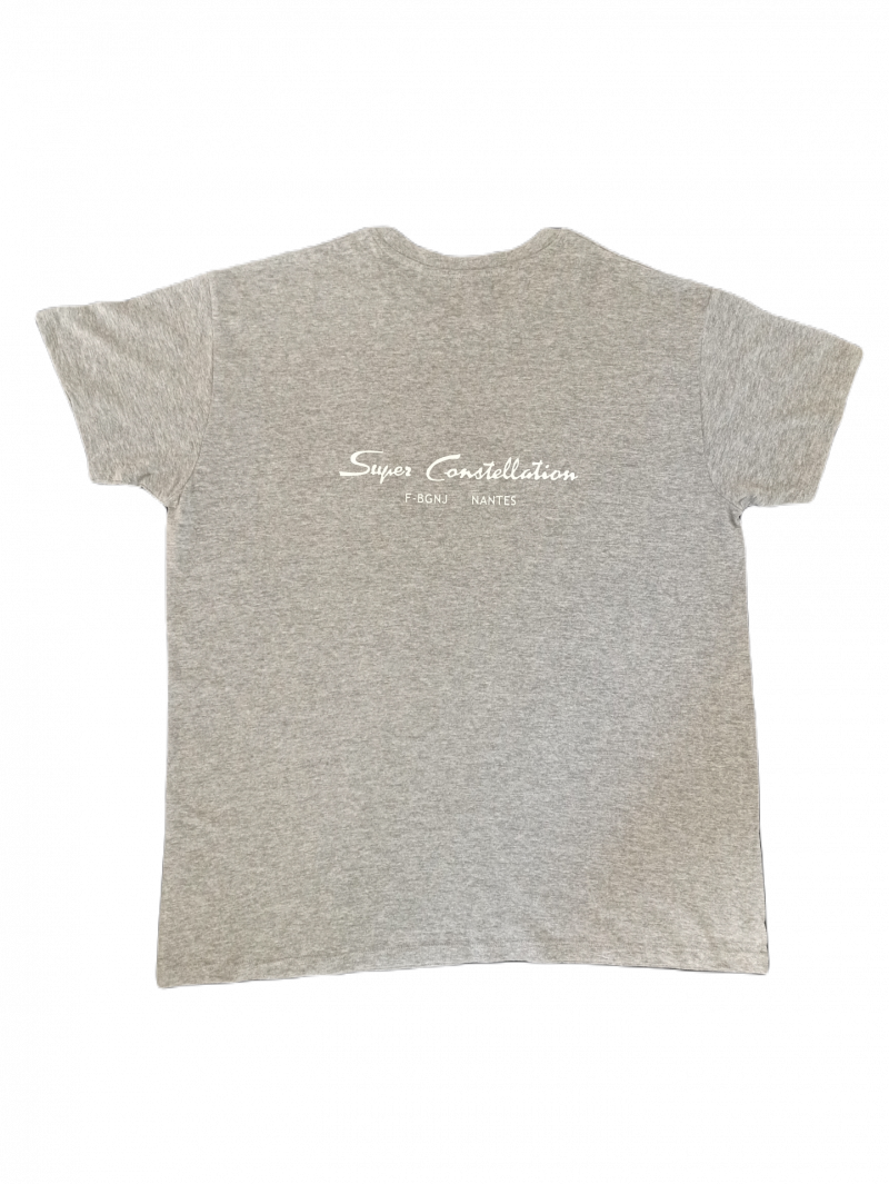 Tee Shirt Super constellation gris chiné vu de dos